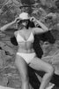 Curve Model Bree McCann in white code b triangle bikini